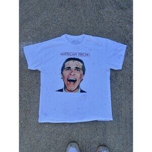 American Psycho Patrick Bateman 2000 Throwback Mens Vintage T-Shirt X-Large